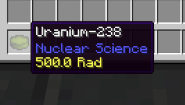 Tooltip de radioactivité